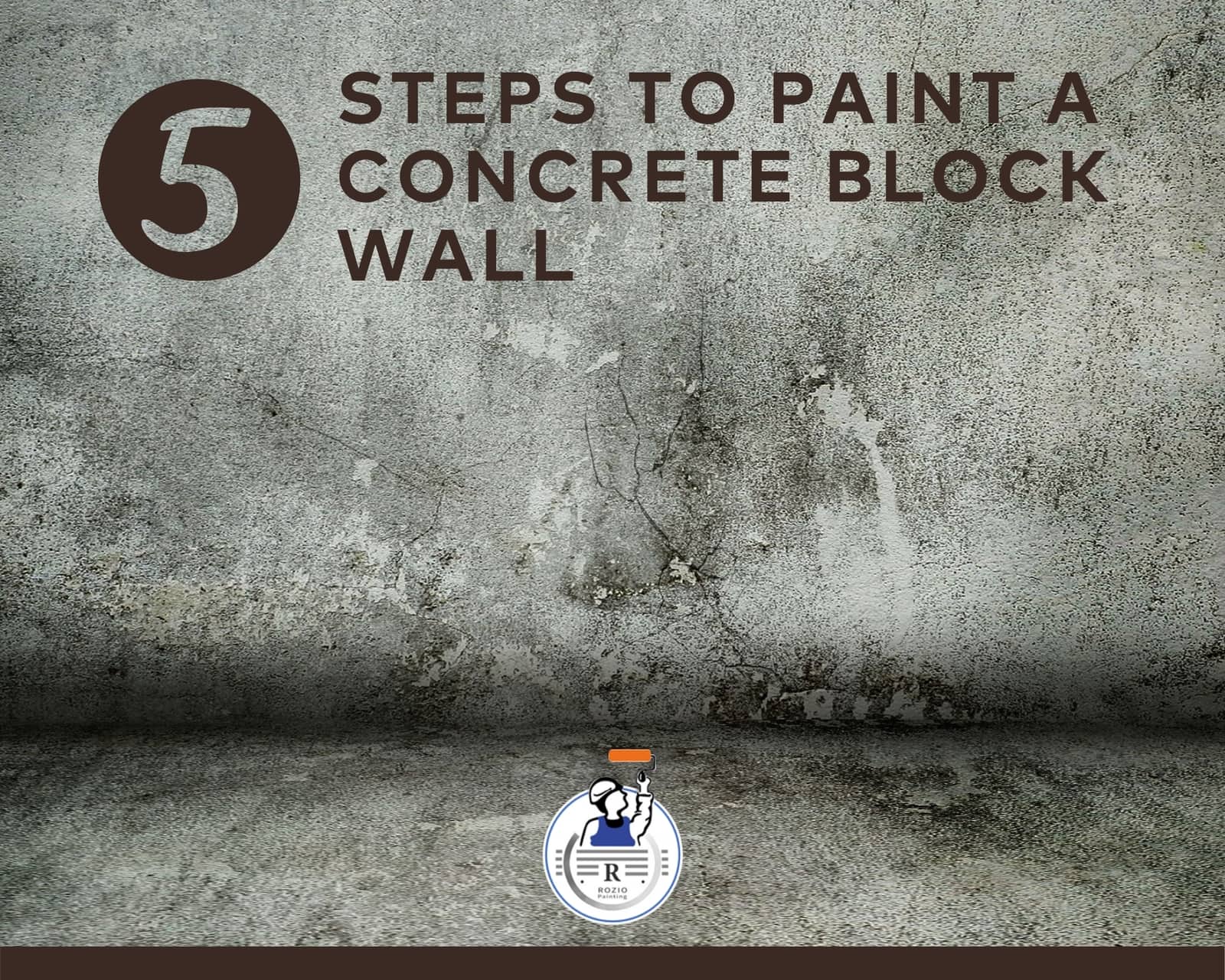 5 steps to paint a concrete block wall